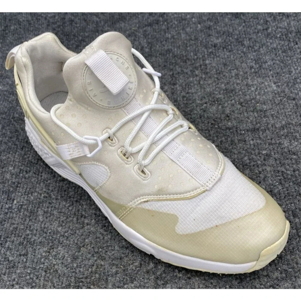 Nike Air Huarache Utility Triple White Men’s Size 8 Running Shoes 806807-100